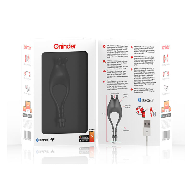 ANNEAU VIBRATEUR PAMPA AVEC STIMULATEUR DE CLITORIS 10 VITESSES - APPLICATION GRATUITE