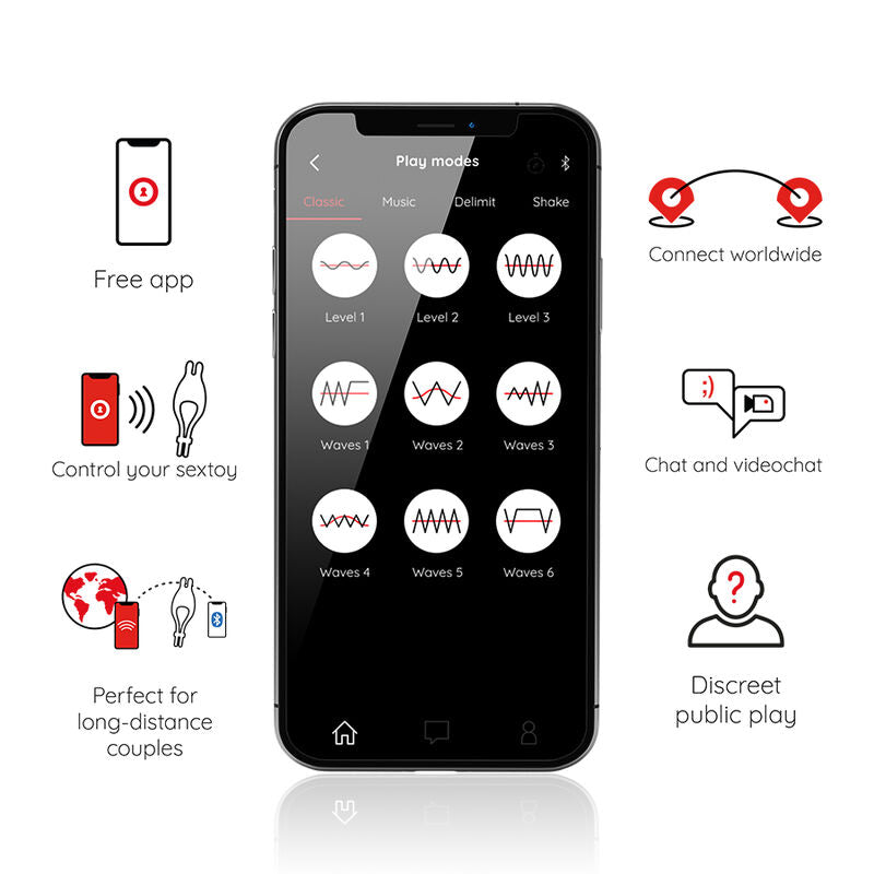 ANNEAU VIBRATEUR PAMPA AVEC STIMULATEUR DE CLITORIS 10 VITESSES - APPLICATION GRATUITE