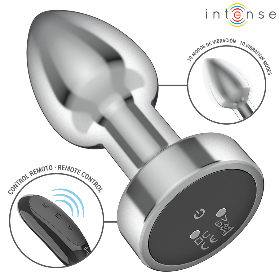 Veloria PLUG ANAL 10 VIBRATIONS MÉTAL AVEC TÉLÉCOMMANDE S