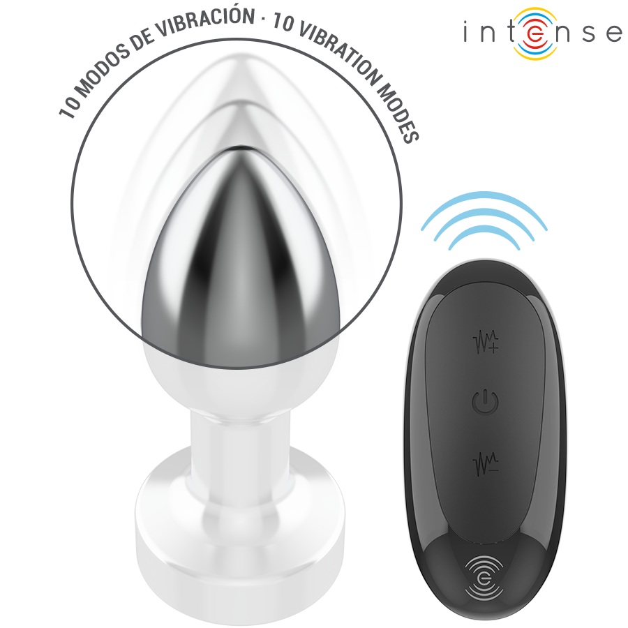 Veloria PLUG ANAL 10 VIBRATIONS MÉTAL AVEC TÉLÉCOMMANDE S