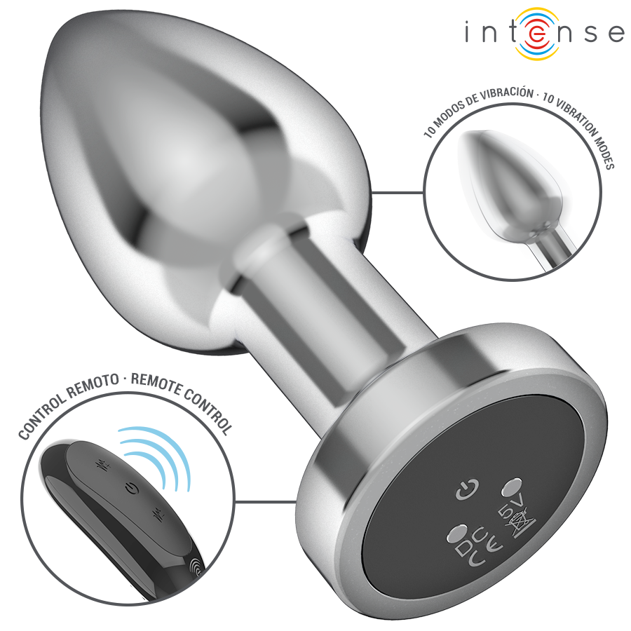 Veloria ANAL 10 VIBRATIONS MÉTAL AVEC TÉLÉCOMMANDE M