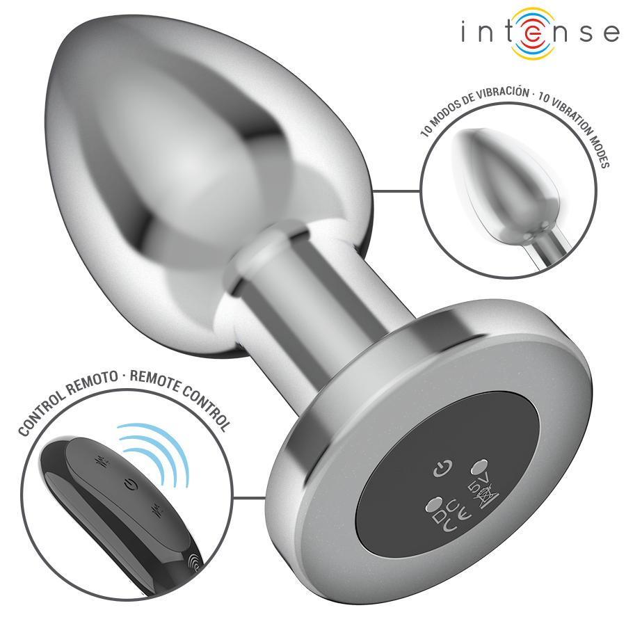 Veloria PLUG ANAL 10 VIBRATIONS MÉTAL AVEC TÉLÉCOMMANDE L