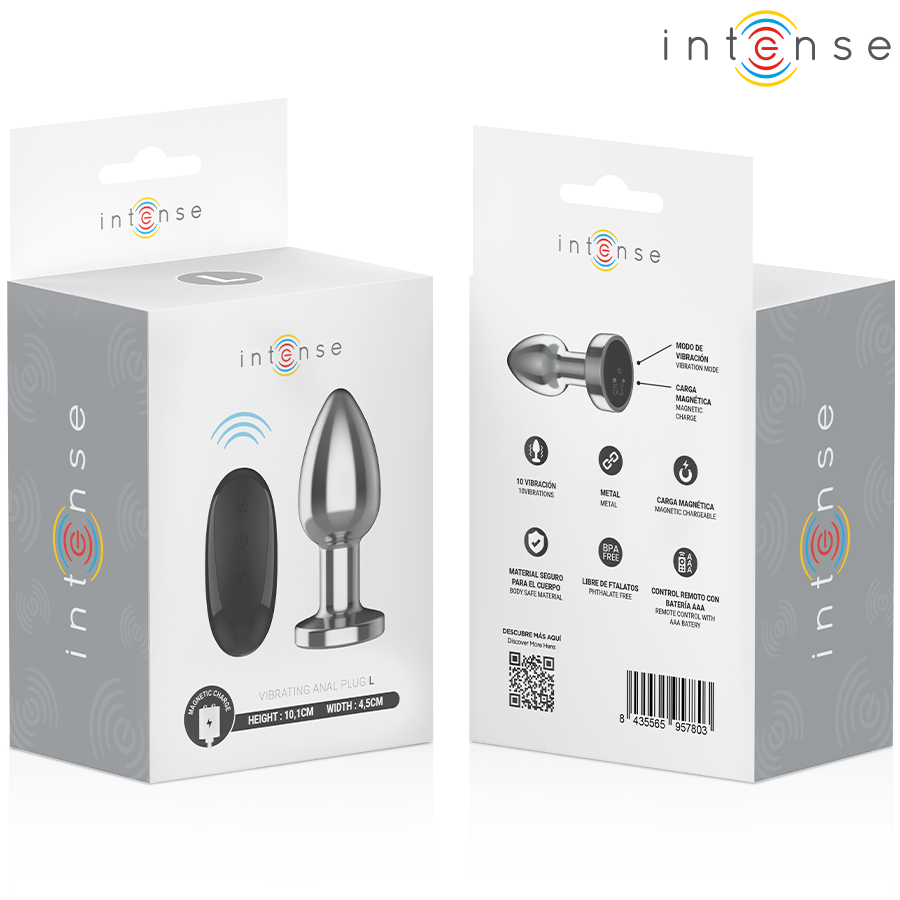 Veloria PLUG ANAL 10 VIBRATIONS MÉTAL AVEC TÉLÉCOMMANDE L